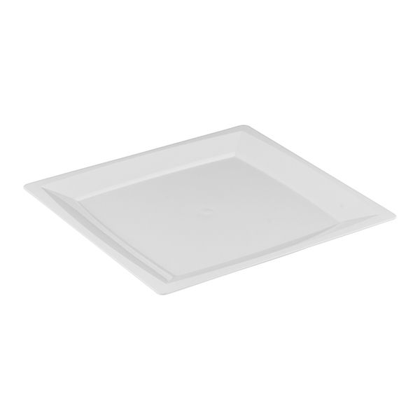 тарелка квадратная ПС 210 мм прозрачная/3