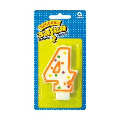 свечи д/торта  Цифры "4"