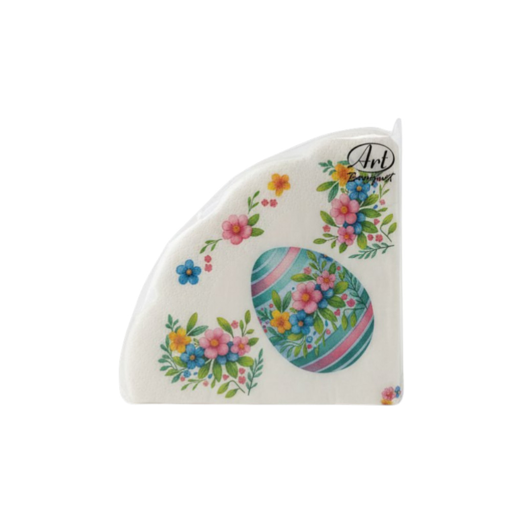 Салфетки бумажные Art Bouquet Rondo «Пасхальная», круглые, 3-слойные, d 32 см, 12 шт. от производителя в Кирове