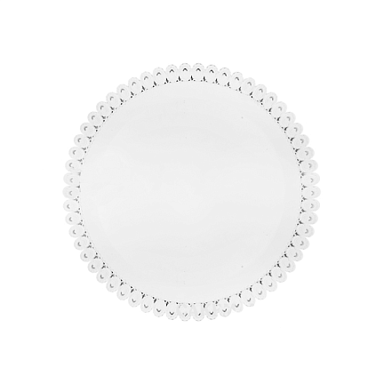 поднос пласт. круглый d=30 белый