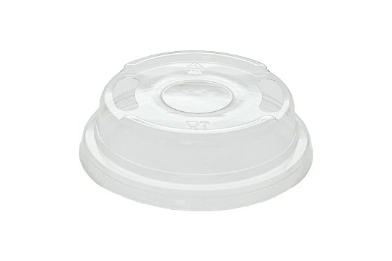 крышка ПЛОСКАЯ ПЛЮС д/стакана РЕТ Veggo с отверстием d=95/100