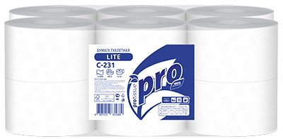 Туалетная бумага PROtissue Comfort С190, 1 слой, 200 м, белая, 12 рулонов от производителя в Кирове