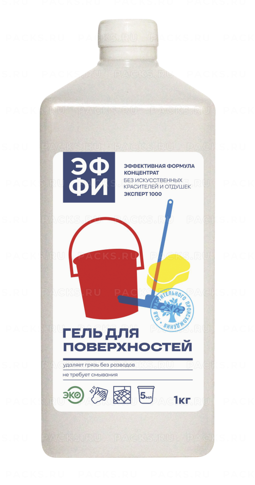 Гель для мытья поверхностей «ЭФФИ — Эффективная формула», Эксперт 1000, концентрат, 1 кг, ЧЗ купить в Кирове по цене от производителя