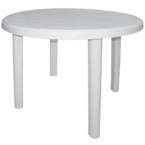 стол пластиковый  белый 88х72 круглый