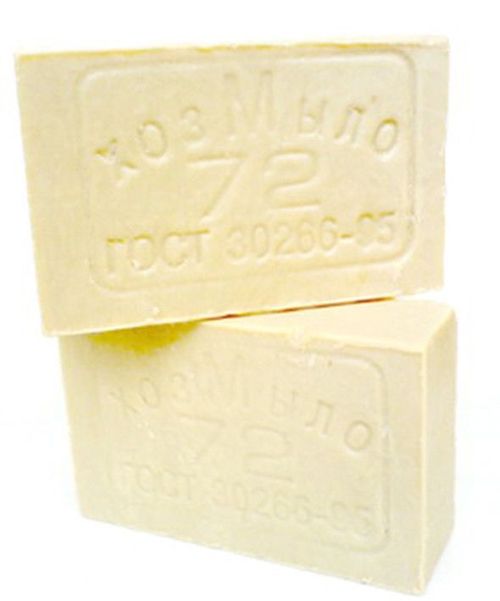 мыло хозяйственное, 200гр 72% белое ЧЗ