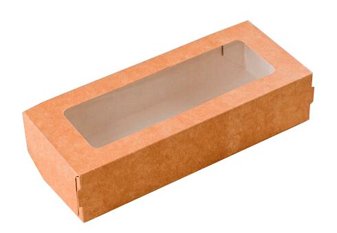 контейнер бум. 1000 мл с окном/200х120х40 *