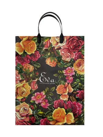 сумка пласт. 30х40 мягкий пластик, пласт. ручки *