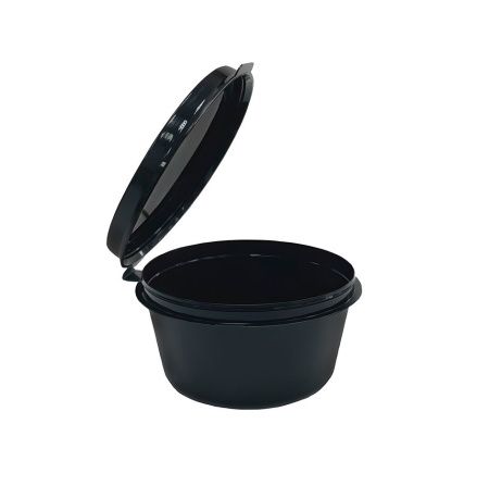 контейнер д/соуса 30мл P/P крышка сверху/80 ЧЕРНЫЙ