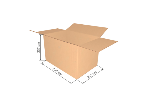 гофроящик 380х253х237 (№8) Т22С/24-27 шт *