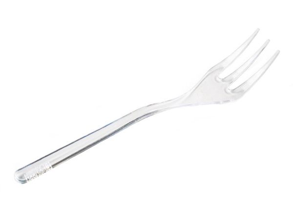 форма д/фуршетов, Вилка мини 10 см прозрачн./50