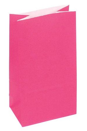 пакет бум. крафт 24х13х8 розовый