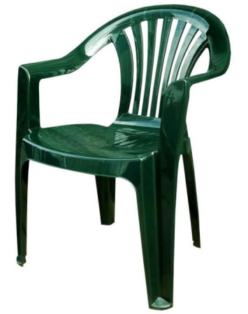 кресло пластиковое темно-зеленое Румба