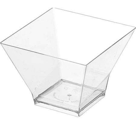 форма д/фуршетов, Пагода миди 67х67 120 мл прозрачн./25