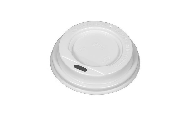 крышка д/стакана 100мл d=62мм белая без питейника