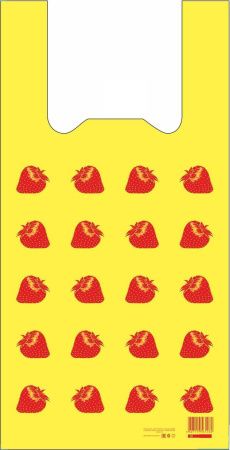 майки 29х57 Клубничка, желтые /100