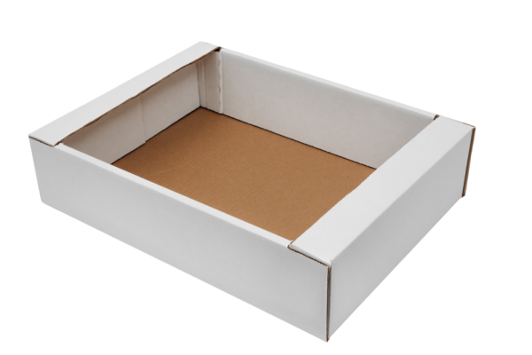 коробка-лоток 380х280х74/50 бел/бур *