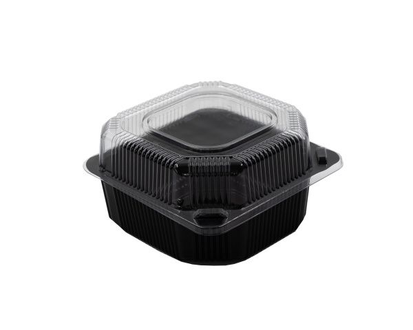 контейнер УЮ К-13 В с крышкой ПЭТ размер 125*125*80 мм двухцветный