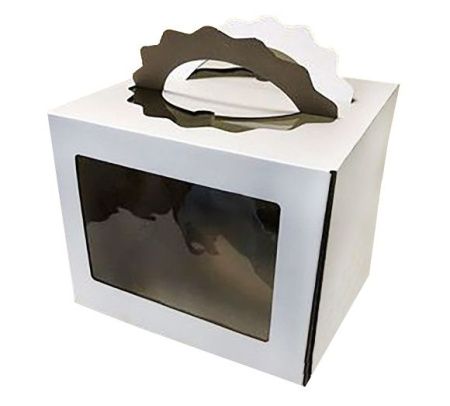 коробка бум. д/торта 280х280х200 с ручками/20