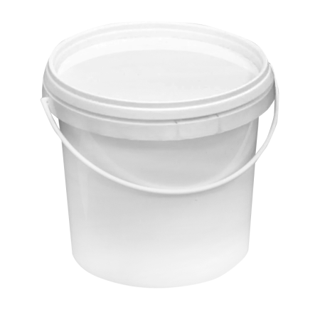 банка 1л бел. белая крышка d=130 Пл/200