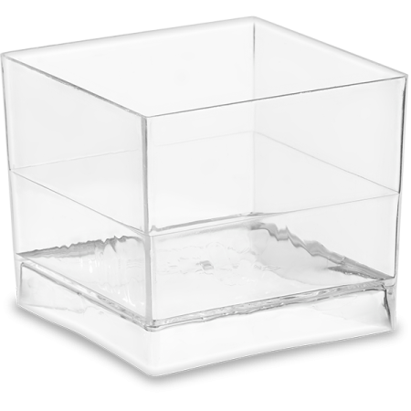 форма д/фуршетов, Чашка куб 60 мл прозрачн./15