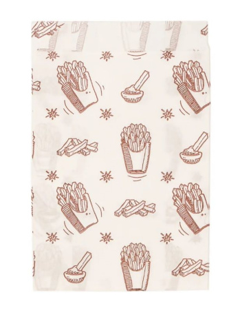 пакет бумажный с V-обр. дном 17,5х11х5 ж/с с рис