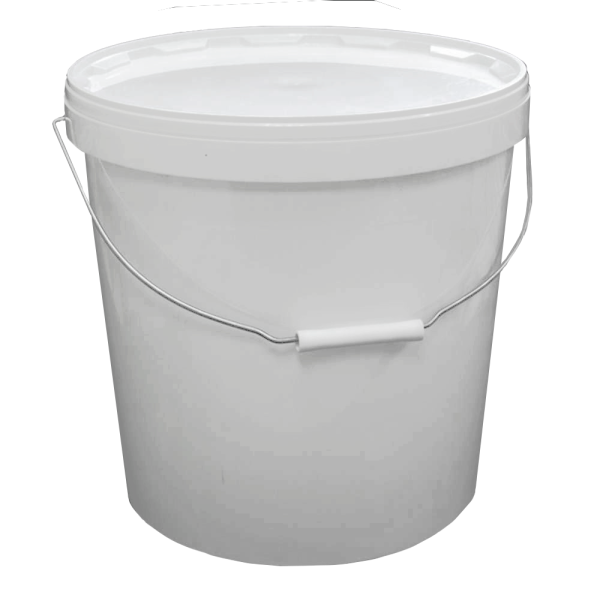 ведро 20,5л белое с крышкой белой АУ