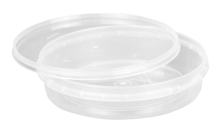 банка 0,27л прозрачная с прозрачной крышкой d=94 ПМ