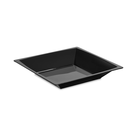 тарелка квадратная ПС глубокая 172 мм черная/6
