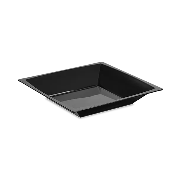 тарелка квадратная ПС глубокая 172 мм черная/6
