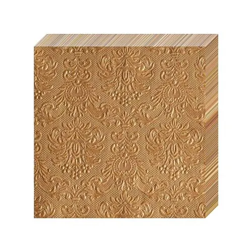 салфетки 3-сл 33х33 БУКЕТ Барокко бронзовый/16