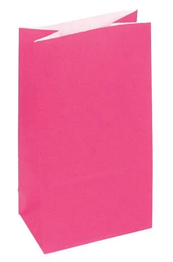 пакет бум. крафт 24х13х8 розовый