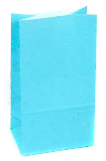 пакет бум. крафт 24х13х8 голубой