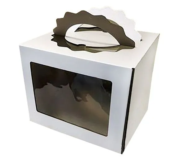 коробка бум. д/торта 280х280х200 с ручками/20